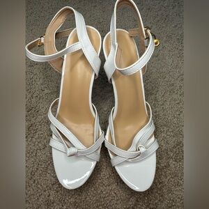 Elegant White Strappy Sandals